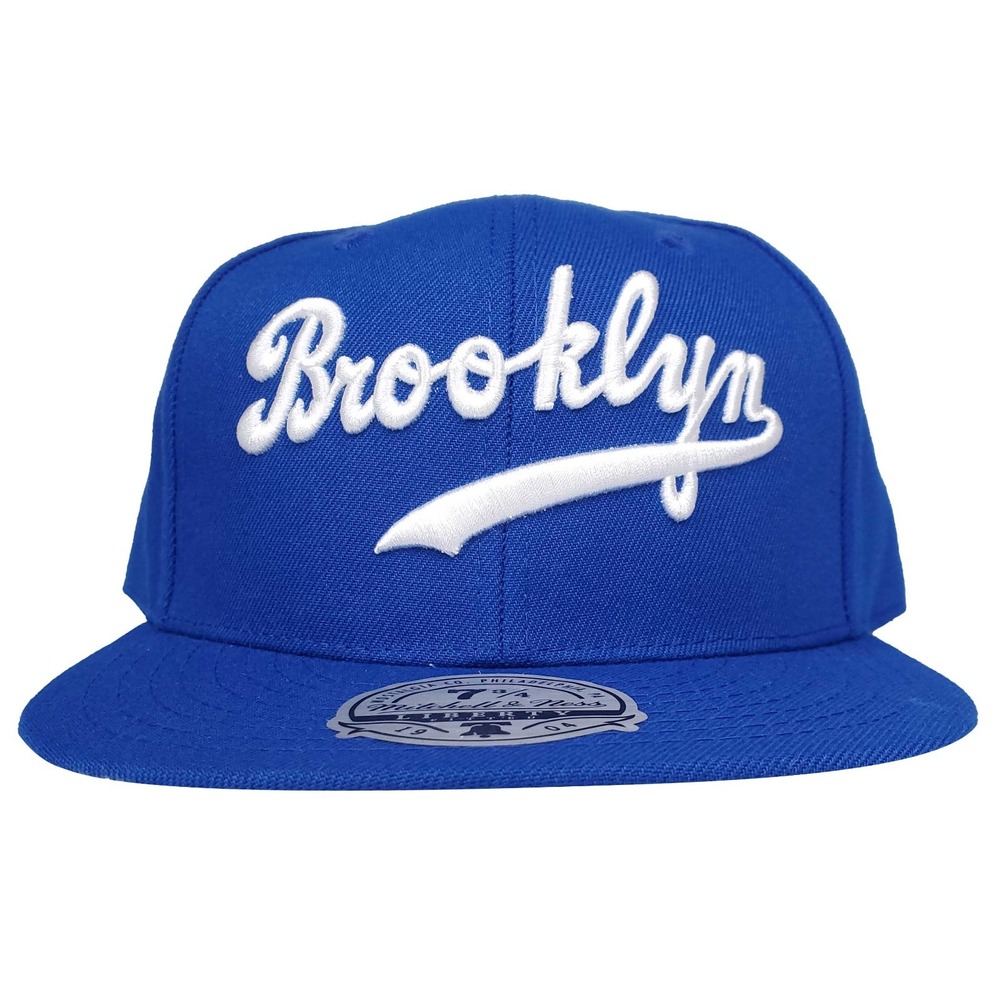 Brooklyn Dodgers Mitchell & Ness MLB Fitted 7 3/4 Liberty Fit Hat Cap Blue NWT